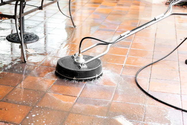 Softwashing Patio